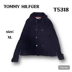 【即購入OK】TOMMY HILFGERコットンリブニットカーディガン