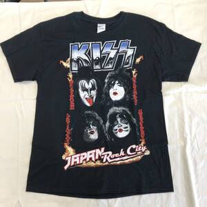 【未使用】KISS(キッス)JAPAN Rock Cty バンドＴシャツ