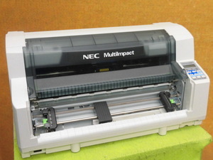 [A18288] ◎現行型番◎ NEC MultiImpact 700JEN 水平型ドットプリンタ LAN／パラレル接続 複写伝票等にどうぞ ◎印字抜け無し◎