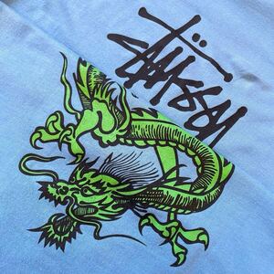 美品 90s 白タグ OLD Stussy 初代 ドラゴン 80s 復刻 Tシャツ size M オールド ステューシー ヴィンテージ ビンテージ USA製 龍 