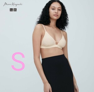 UNIQLO ワイヤレス ブラ シアー S ノンワイヤー リラックス マメクロゴウチ mamekurogouchi ユニクロ ノンパテッド 三角ブラ ビキニ