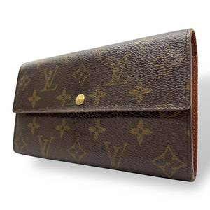 Louis Vuitton ルイヴィトン 長財布 ポルトフォイユサラ モノグラム 折財布 ブラウン PVC M5