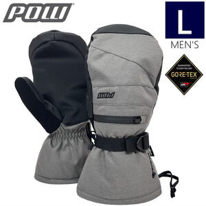 ○22-23 POW WAYBACK GORE-TEX LONG MITTEN（ライナー無） カラー:GREY Lサイズ パウ グローブスキー スノーボード