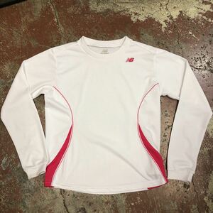 newbalance ニューバランス 長袖ドライTシャツ 白 M レディース 八f1