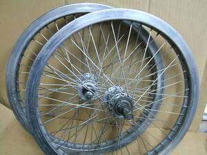 中古 ２０インチBMX車用前後ホイール 20x1.75 ALEX　017