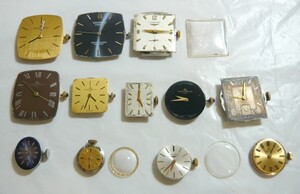 1000円スタート キャリバー12点 UNIVERSAL GENEVE/RADO/BAUME&MERCIER/OMEGA等 部品取用ジャンク品アンティークムーブメント WHO L10004