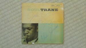 ■ジョン・コルトレーン John Coltrane Elvin Jones McCoy Tyner 直筆サイン入りレコード Soultrane■