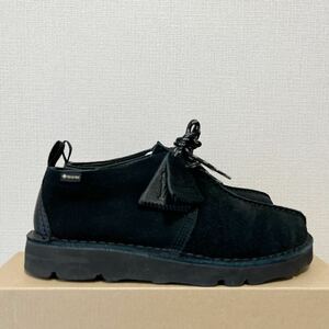 美品Clarks クラークスDesert Trek GTX Black UK8.5 42.5 26.5 GORE-TEX ゴアテックス デザートトレック シューズ ブラック スウェード 黒