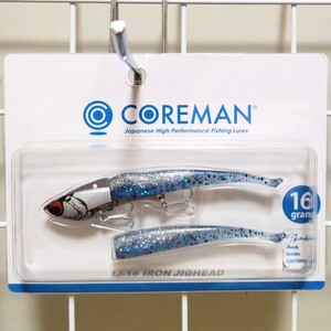 【新品】【送料無料 】IJ-16 アイアンジグヘッド　SH／マイワシ　コアマン　シーバス　COREMAN　IRONJIGHEAD