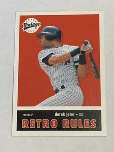 デレク ジーター DEREK JETER 2000 UD UPPER DECK VINTAGE RETRO RULES INSERT YANKEES 即決