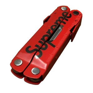 supreme シュプリーム 【men1524D】 20SS Leatherman Rebar レザーマンコラボ リバー マルチツール 小物 雑貨 美品 レッド HC