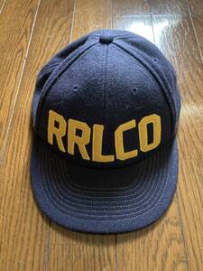 RRL ロゴ トラッカーキャップ キャップ NAVY 帽子 ウールキャップ wool ネイビー vintage アメカジ