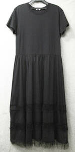 RED ヴァレンチノ：レース付き ワンピース 未使用 展示品 L （ RED VALENTINO Long Dress L Brand New 