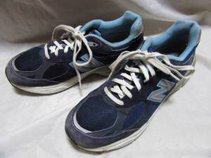 ☆☆送料無料☆☆New Balance☆ランニングスニーカー☆990☆USA製☆ネイビー☆25.5cm☆C7