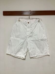 G-972 Schott ショット ハーフパンツ M ホワイト リップストップ