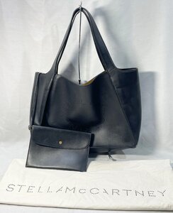 STELLA McCARTNEY/ステラ・マッカートニー トートバッグ 【W8542】STELLA LOGO(ステラロゴ) ブラック 元袋付き ポーチ付き