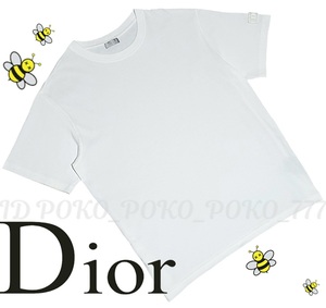 即決 中古「良品」定価7万円 20SS ディオール DIOR アームロゴパッチ 半袖 Tシャツ クリーニング済み ゆうパック送料無料