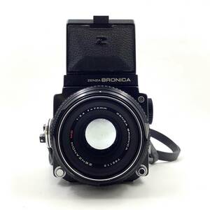 【最速発送】ゼンザブロニカ Zenza Bronica ETR + ZENZANON MC 75mm F2.8スピードグリップ 付き【難有】