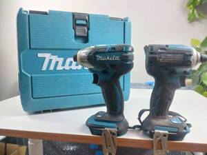 8160-06★MAKITA マキタ 電動工具2点 充電式ソフトインパクトドライバー モデルTS141D & モデルTD171D 通電確認済み 現状お渡し★