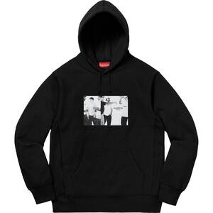 新品未開封 納品書付き SUPREME Classic Ad Hooded Sweatshirt パーカー BLACK 黒