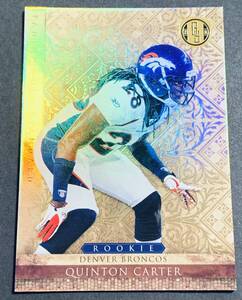 2011 Panini Gold standard Quinton Carter /299 225 RC Rookie Denver Broncos NFL 299枚限定　シリアル　ルーキー　ブロンコス　カード