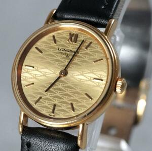 1円スタート LONGINES ロンジン 変わり文字盤 クオーツ レディース 腕時計 ゴールド アンティーク Quartz antique watch 1スタ