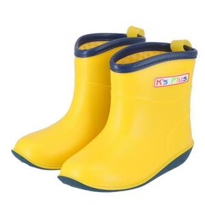 ☆ YELLOW ☆ 19cm レインブーツ キッズ ショート 通販 キッズレインブーツ レインシューズ キッズレインシューズ 子供靴 長靴 雨靴 Ks Pl