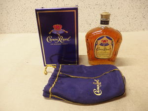 CROWN ROYAL ウイスキー 750ml 未開栓/クラウンロイヤル 古酒 カナダ 箱入り 40％ 巾着付き