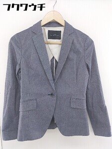 ◇ green label relaxing UNITED ARROWS 1B 背抜き シングル 長袖 テーラードジャケット サイズ 36 グレー レディース