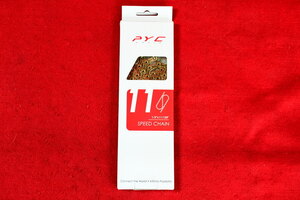 即決★新品★シマノ互換★PYC★SP1101◆Gold★TiN(チタン)コート★定価１２，１００円★11速★11S★KMC X11SLより軽い★ゆうパケット可★L2