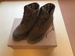 ティンバーランド(Timberland) ヘリテイジ サマー ブーツ キャンバス　メンズ　サイズ：25cm　色：ブラウン　春夏　ヴィンテージ