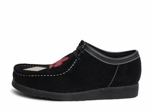 Stussy Clarks Wallabee "Black Suede/Red/Gold" 30cm STUSSY-CLARKS-WALLABEE-BK-RD-GD