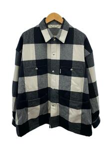 COOTIE◆Buffalo Check Wool Coverall/カバーオール/S/ウール/ブラック/CTE-23A213