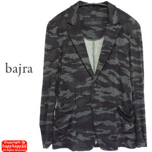 ■bajra 迷彩 アンコン ストレッチ テーラードジャケット◆カモフラ 美シルエット COMME des GARCONS コムデギャルソン JUNYA ガンリュウ