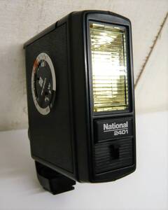 レトロ 当時物 RETRO CAMERA NATIONAL ナショナル フィルムカメラ 用品 アクセサリー ストロボ PE-2401 Made in japan 日本製