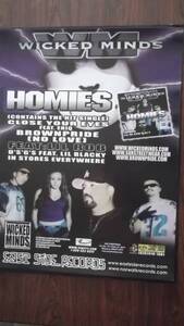 ☆WICKED MINDS HOMIESのポスタ－！