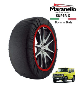 Maranello正規品 スノーソックス スズキ ジムニー JB64W 4WD 175/80R16 16インチ SUPER X 布製 タイヤ チェーン イタリア製