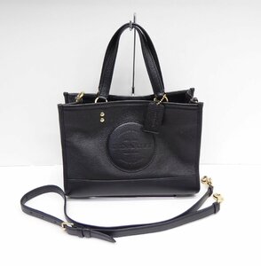 COACH コーチ キャリーオール 2WAY ショルダー BLACK 鞄 △WP1954