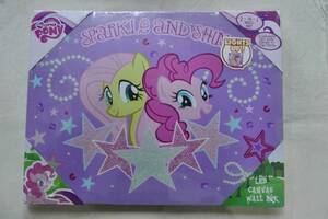 My Little Pony Canvas LED Wall Art マイリトルポニー ピンキーパイ ピンクに風船 フラッターシャイ 光る 壁面 装飾 パネル G4 アニメ