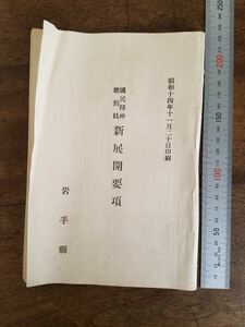 蔵出 当時物 戦前 30s 岩手県 国民 精神 総動員 新展開要項 昭和 14年 1939年 時局下 戦争 時代 生活 国力 政府 社会 冊子 戦時 戦中 資料