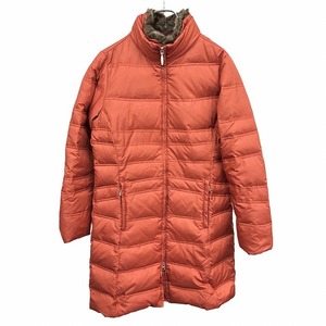 Eddie Bauer ダウンコート プレミアムグースダウン 長袖 無地 ポリ100%(ダウン80%＋フェザー20%) S オレンジブラウン 茶系 レディース