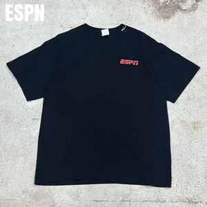 ＊7708 ESPN 企業物　ワンポイント　ロゴ　Tシャツ