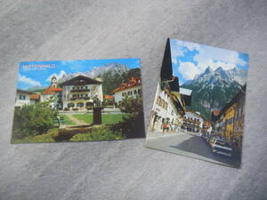╋╋(Z1226)╋╋ ドイツ ミッテンヴァルト 現地版ポストカード 2枚セット 発行年不明 ╋╋╋