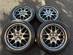 鍛造 BBS RG-R RG734H 7.5J-17インチ ET48 PCD100-5穴 215/45R17 ブルーアースGT プリウス、86、BRZ、レガシィなどに