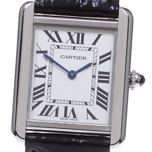 カルティエ CARTIER W5200005 タンクソロ SM クォーツ レディース 良品 _846031