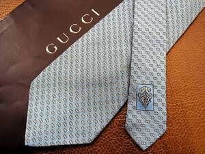 @bv@5077◆良品 グッチ【GUCCI】 総ＧＧロゴ柄 ネクタイ