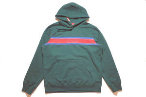 (S)2016Supreme Chest Stripe Logo Hooded Sweatshirt シュプリーム チェストストライプロゴ スウェットシャツ緑Gucciカラー