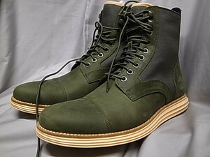 ★COLE HAAN コール・ハーン LUNARGRAND LACE BOOT FATIGUE W/P US9サイズ★27cm アーカイブarchive