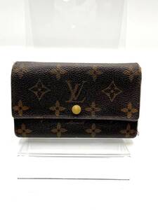 【ステッチ破れなど有り】LOUIS VUITTON　ルイヴィトン　ポルトモネ ジップ モノグラム コンパクト 二つ折り 財布 Ｍ61735　CA1010