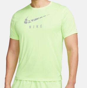 新品 送料込 NIKE DF RUN DIVISION CRE GX S/S TOP Mサイズ ネオンカラー ナイキ ドライフィット ラン ディビジョン Tシャツ ランニング